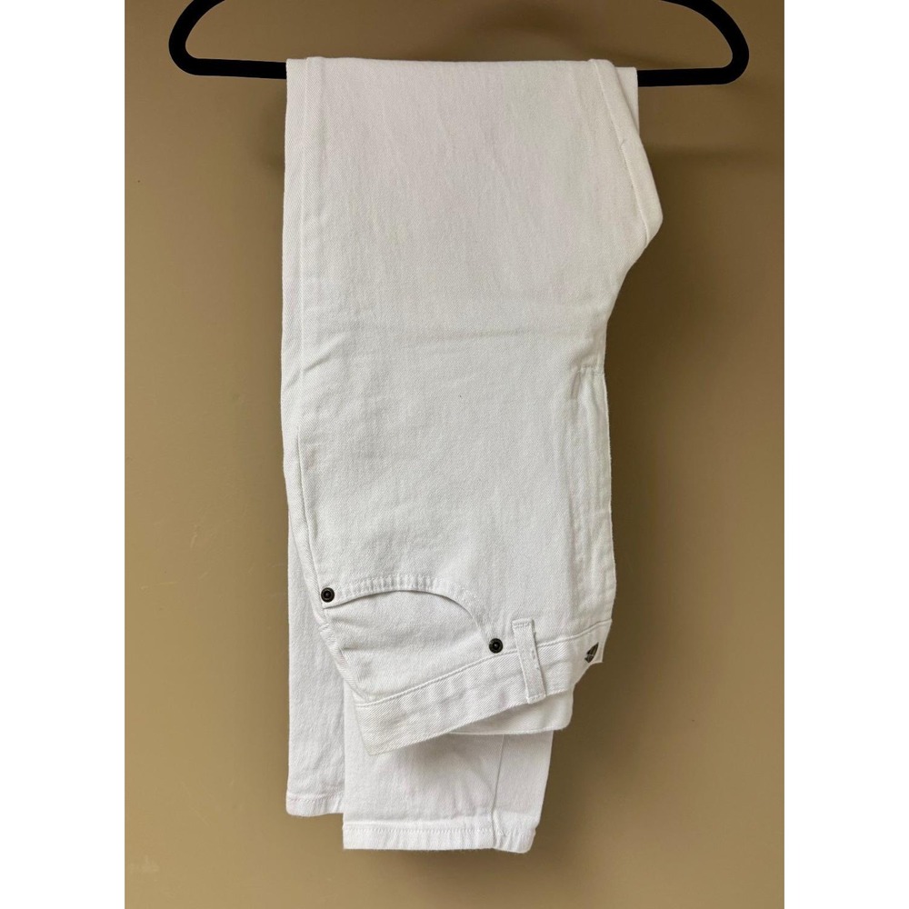 Jeanology White Denim Jeans Classic High Waist Casual Pants Size Unknown